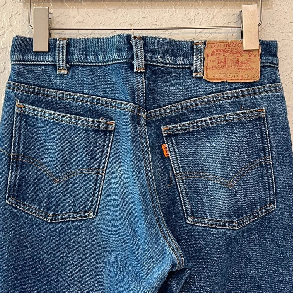 Vintage Levi’s Orange Tab Lined Jeans Made in USA 30x32 - Picture 7 of 13